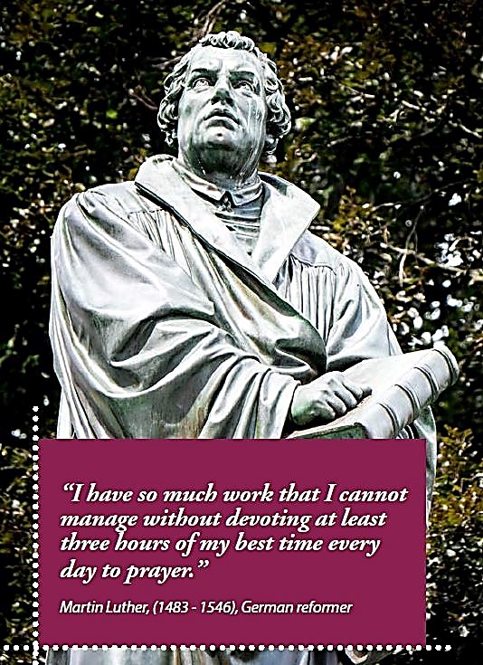 The German Reformer Martin Luther challenge us